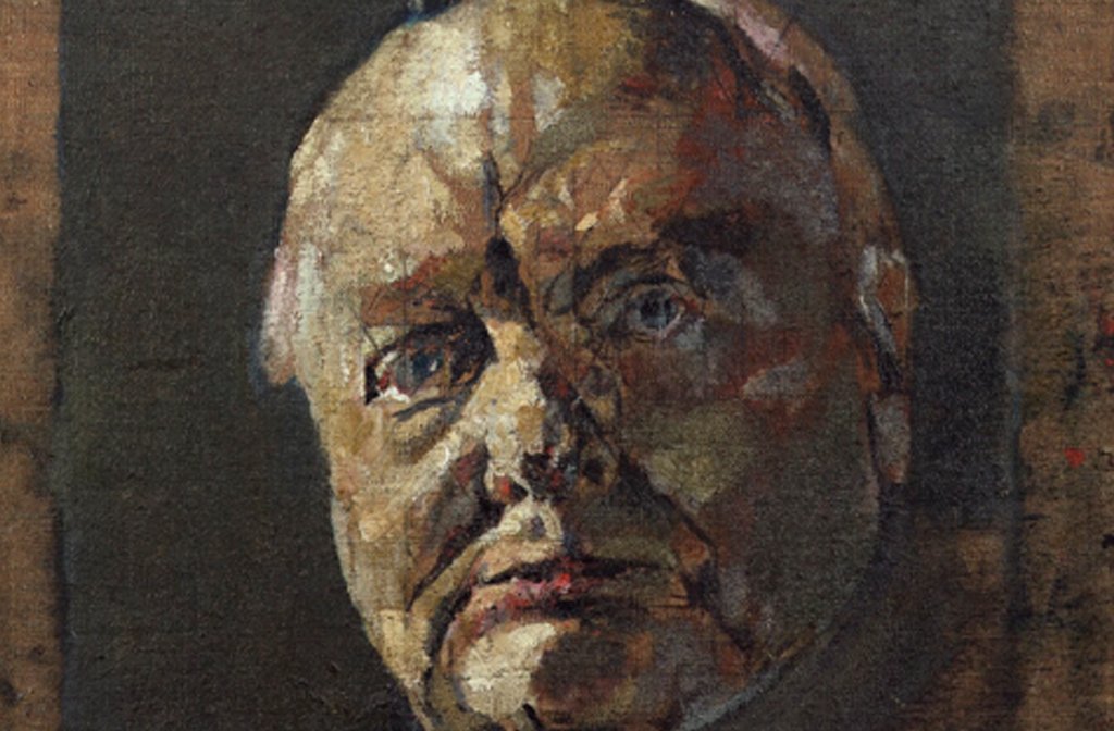 An oil painting of Sir Winston Churchill by Graham Sutherland