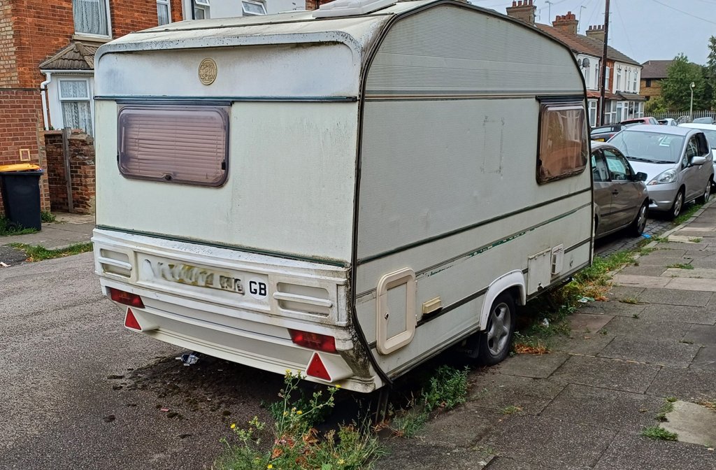Tim Sage was prosecuted for leaving his caravan unattended. Image Bedford Borough Council