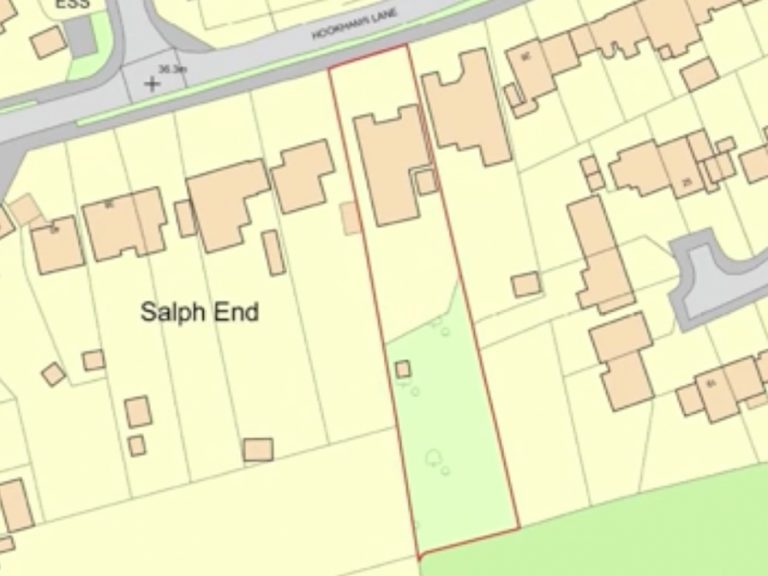 30 Hookham's Lane, Renhold location plan Screenshot from Planning Committee presentation 23 March 2026 presentation Image LDRS