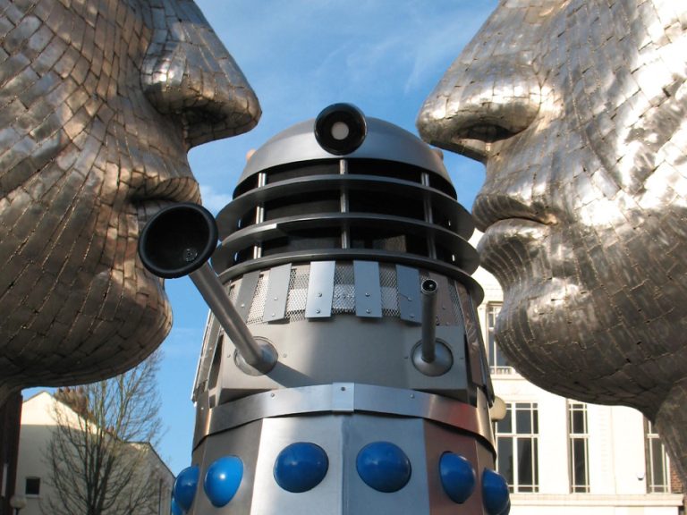 Darlek at the Silver Faces in Bedford. Image Dr Who Charity Con