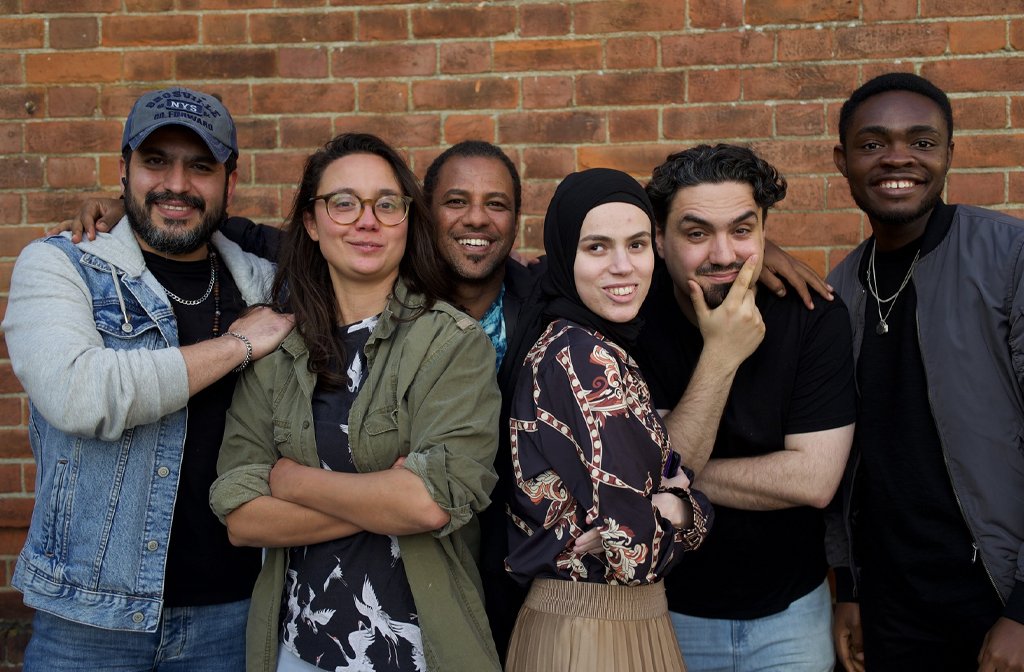 The members of the vocal group The Unknowns
