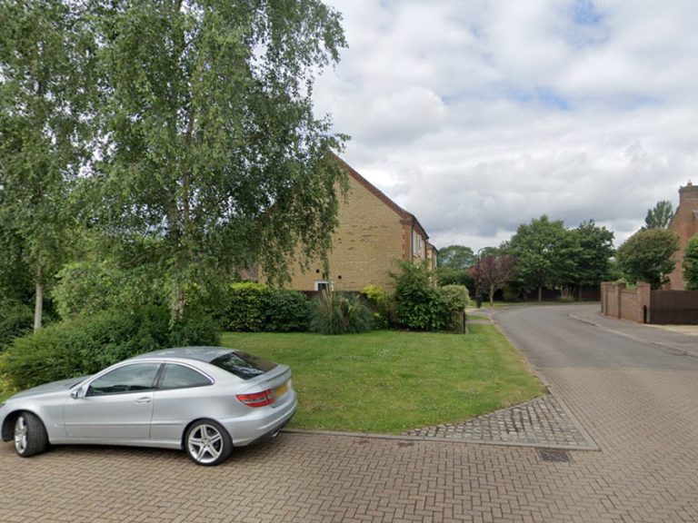 Land Adjacent 10 Parklands, Bedford. Image: Screenshot Google StreetView (C)2026 Google Image capture July 2024