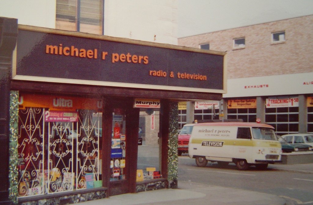Michael R Peters' original shop front on the Broadway. Image Michael R Peters