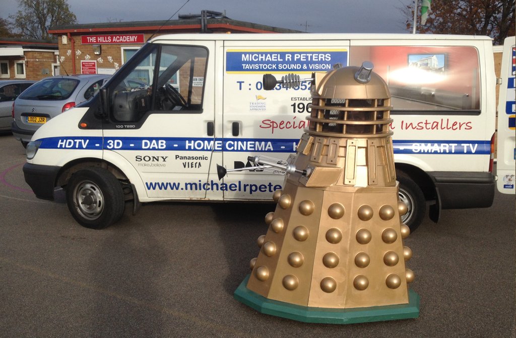 Michael R Peters' van and Darlek. Image Michael R Peters