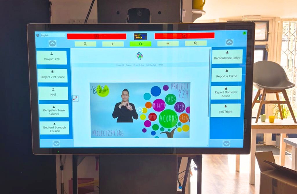 The AccessIT terminal now installed at Project 229 in Kempston Image Get-IT-Right