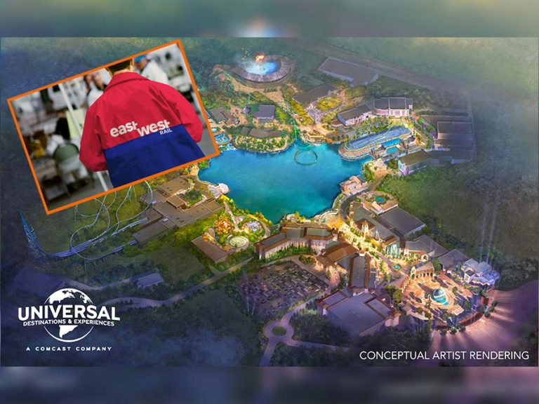 Universal and EWR montage Image Universal Destinations and Experiences and EWR