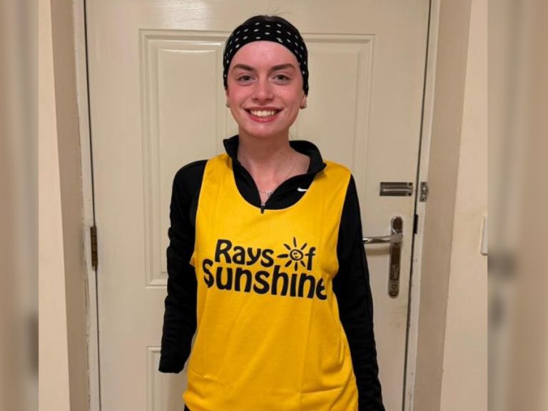 Vienna preparing for the London Marathon. Image: Rays of Sunshine