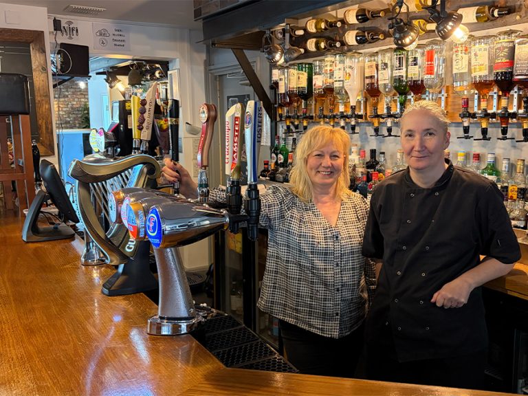 (l-r) Anne Hughes new manager and Lynn Brisco new head chef at The Bluebell. Image: Bedford Independent