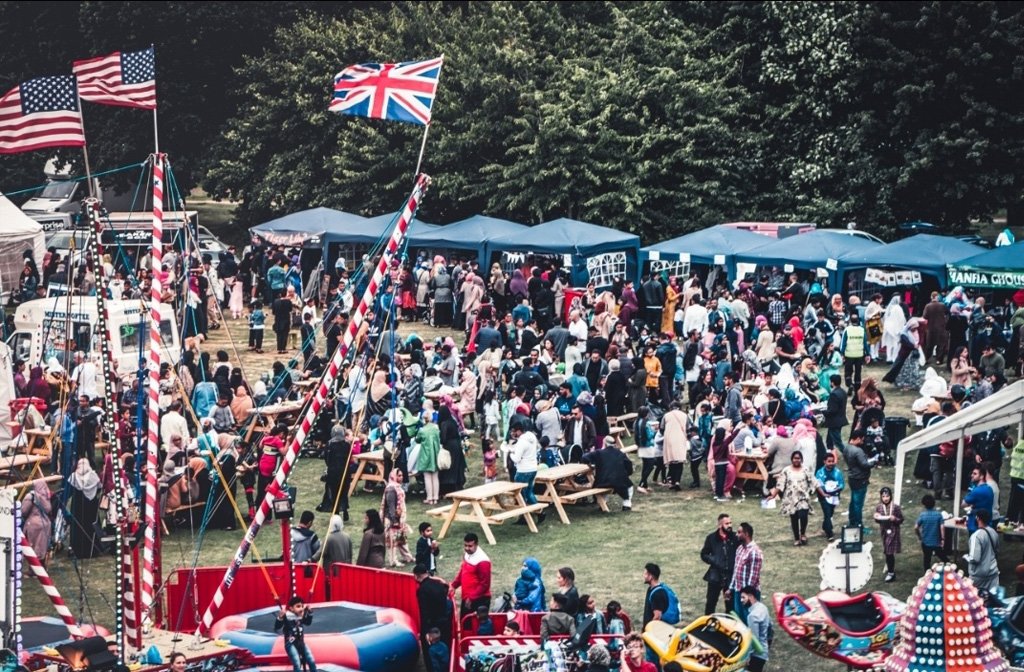 Crowds at the Eid in Bedford festival