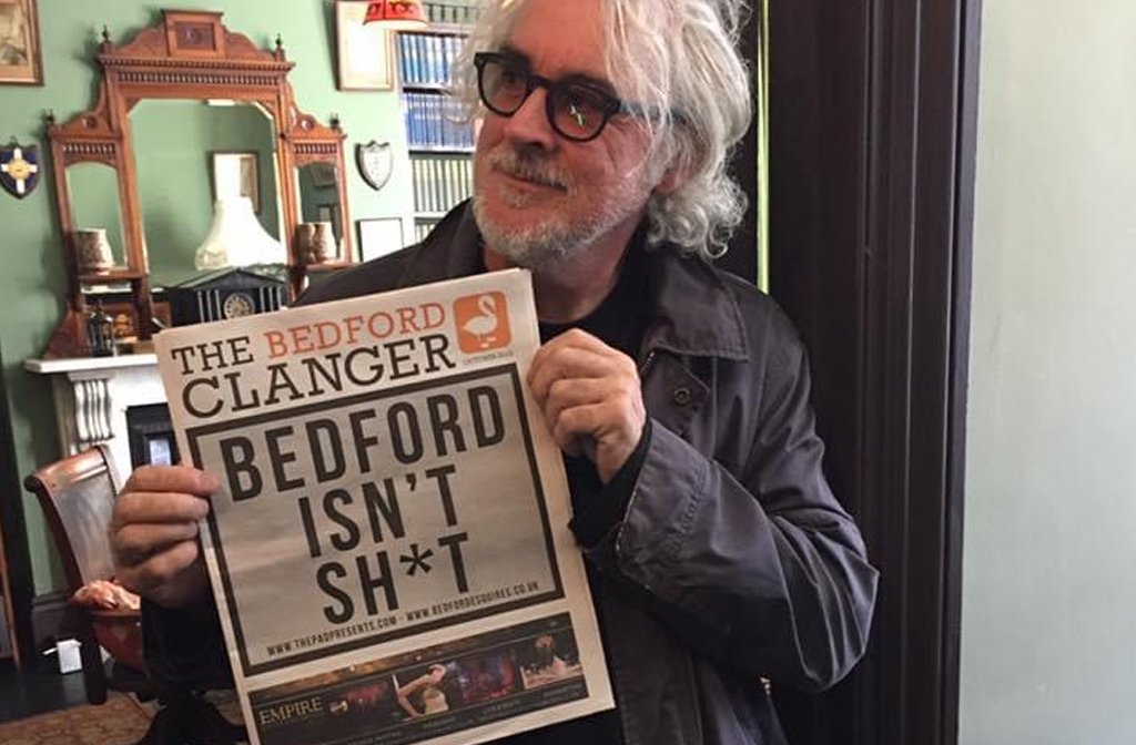 Jimmy Caulty of The KLF at the Panacea Museum to celebrate the launch of his art exhitition.