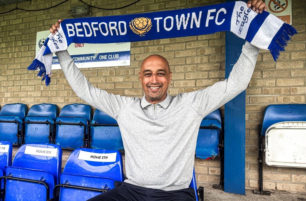 Bedford Town assistant manager, Tony Fontenelle
