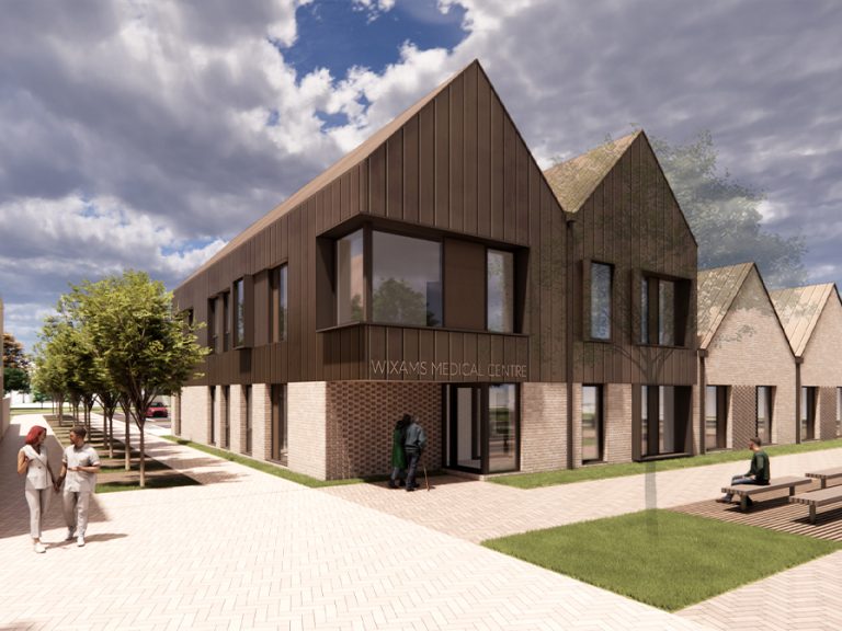 Wixams Medical Center, artists impression - Corner View Image Urban&Civic