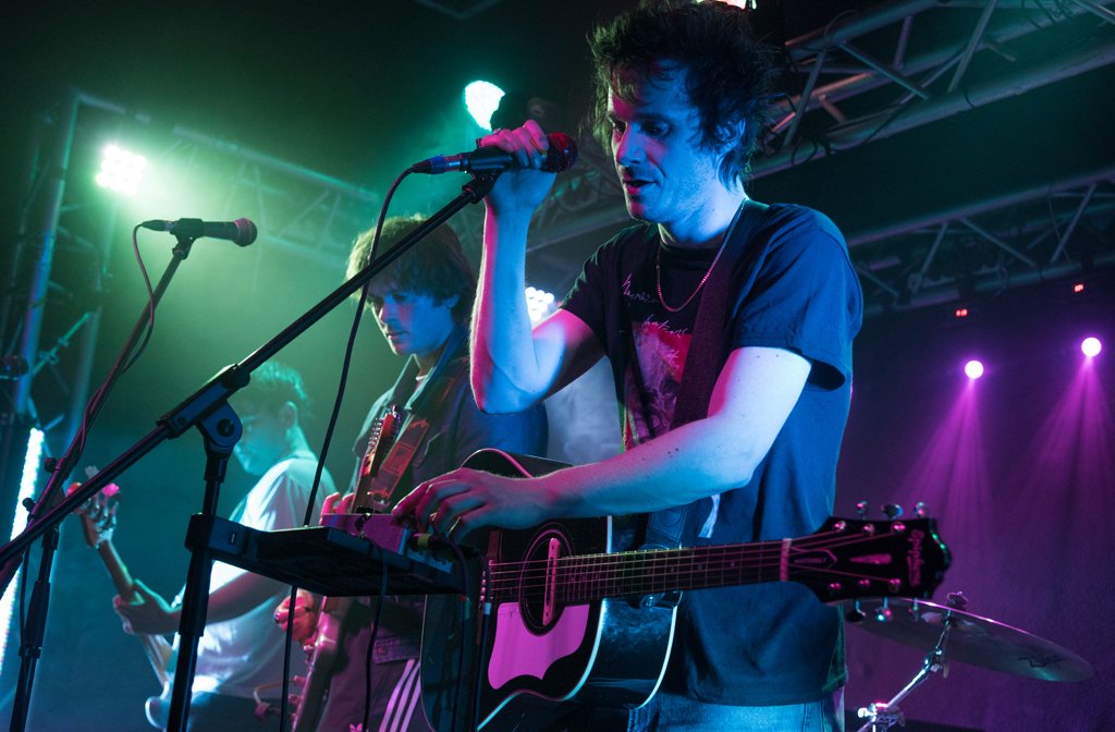 Dead Dads Club on stage at Bedford Esquires. Image: Kane Howie
