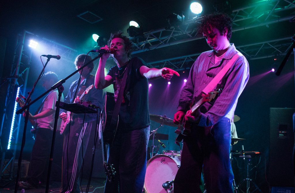 Dead Dads Club on stage at Bedford Esquires. Image: Kane Howie