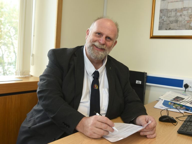Mayor Tom Wootton signs off the new cabinet in June 2026. Image Bedford Borough Council