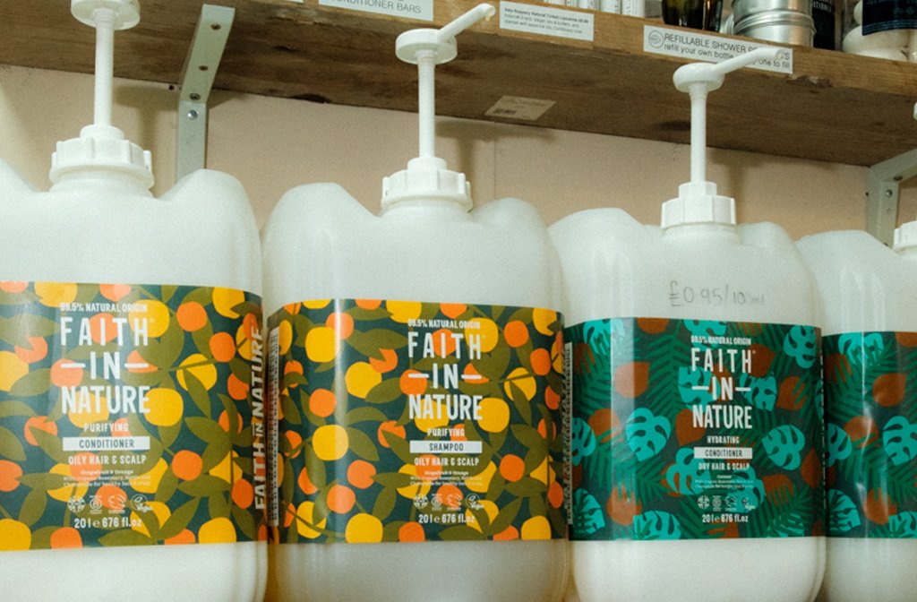 Refillable bath and beauty products at The Store on St Cuthbert's Street. Image Cameron Scrimgeour