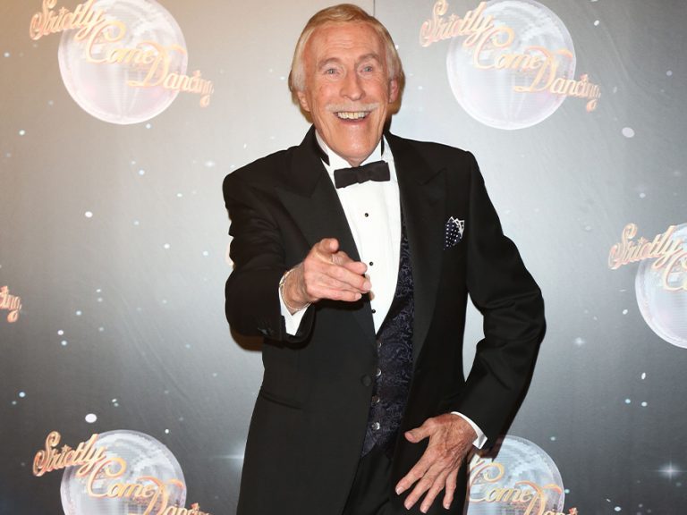 Sir Bruce Forsyth arriving for the Strictly Come Dancing 2012 Launch, Television Centre, London. Image: Henry Harris/Shutterstock