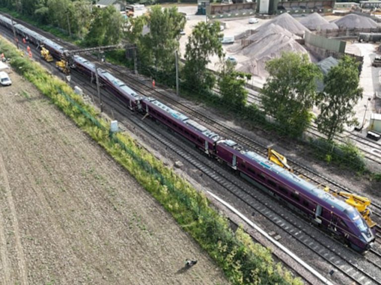 Train collision south of Bedford on 19 June 2026