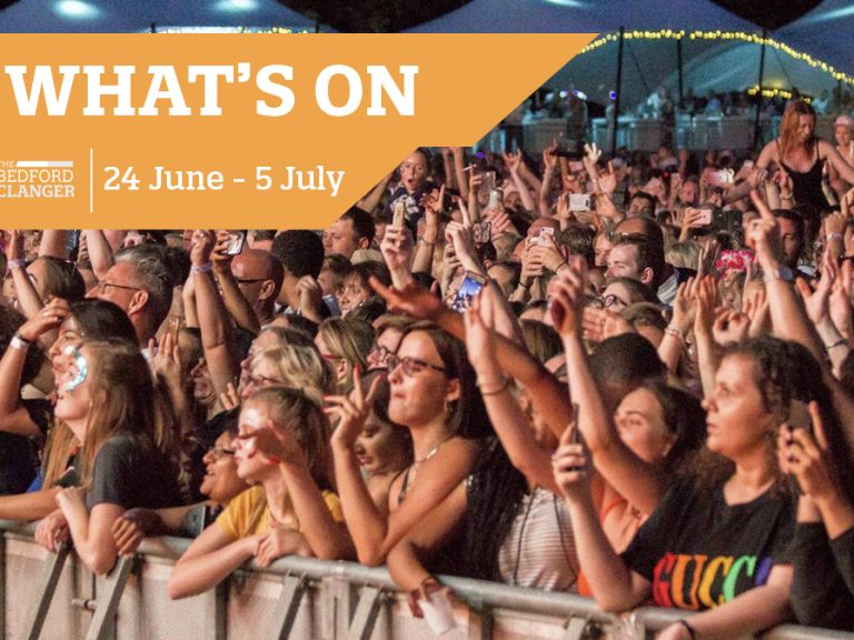 What's on guide headline image featuring a crowd at Bedford Park Concerts in 2025
