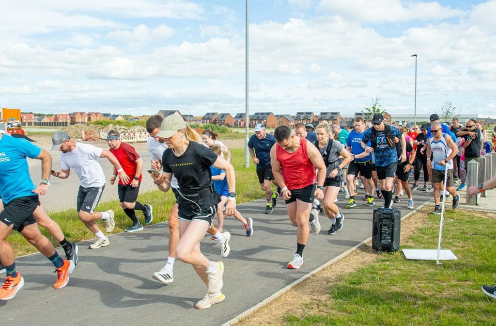 Fun runners at the Wixams Community 5k run