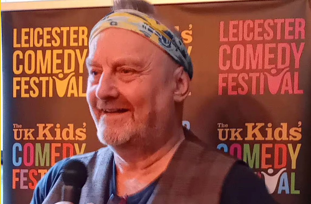Poet Andy Gilbert at the Leicester Comedy Festival