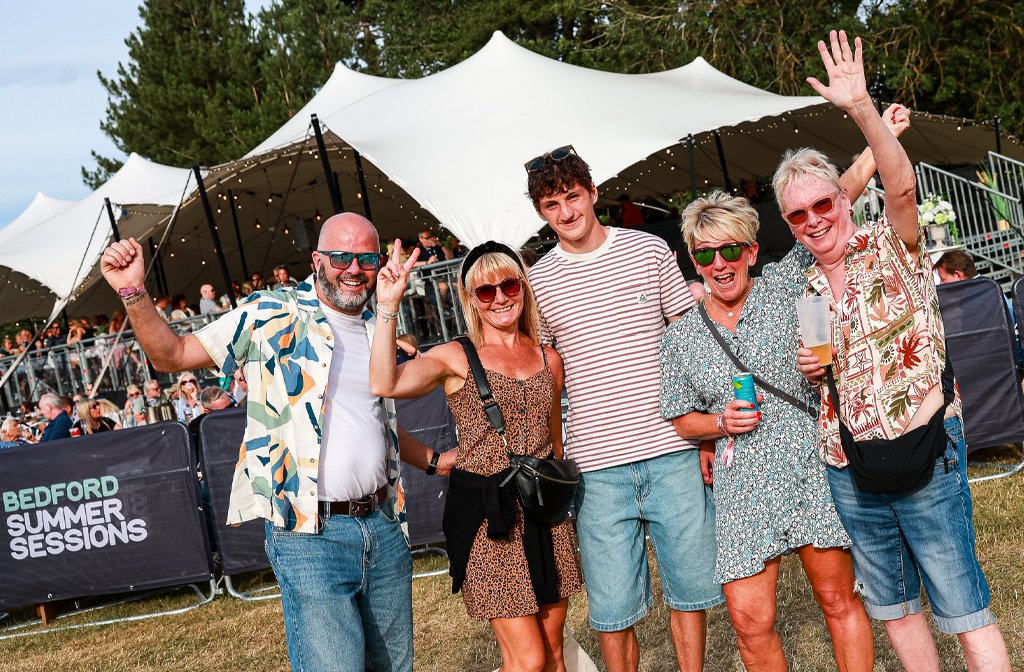 Audience members across the generations waiting for Paul Weller at Bedford Summer Sessions 2026. Image Donna Samuels Event Photography:Cuffe & Taylor