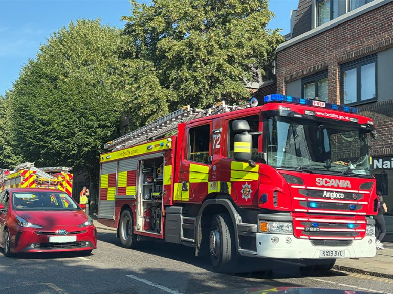 BFRS attending an incident on St Peter's Street