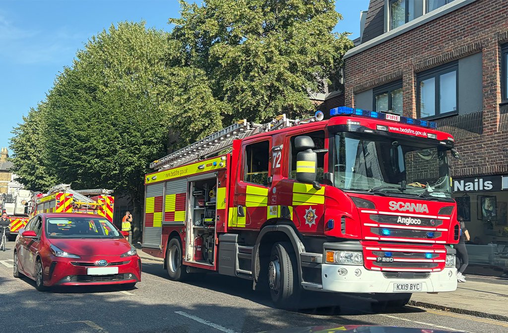 BFRS attending an incident on St Peter's Street