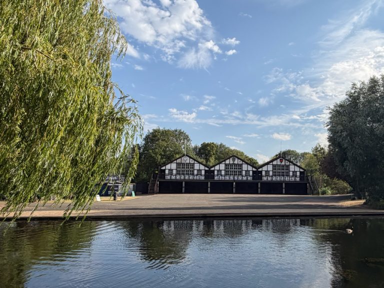 The Harpur Trust boathouse on the River Great Ouse for Bedford School, Bedford Girls School and Bedford Modern School Image Bedford Independent