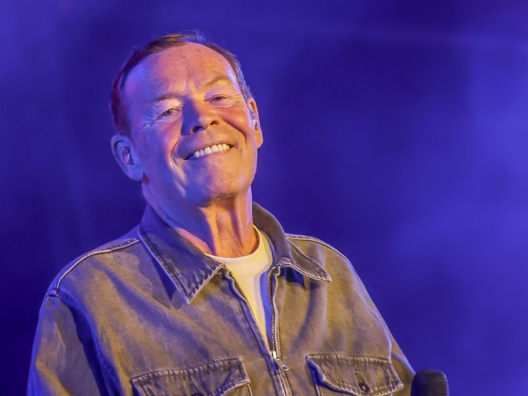 UB40's Ali Campbell on stage at Bedford Summer Sessions at Bedford Park
