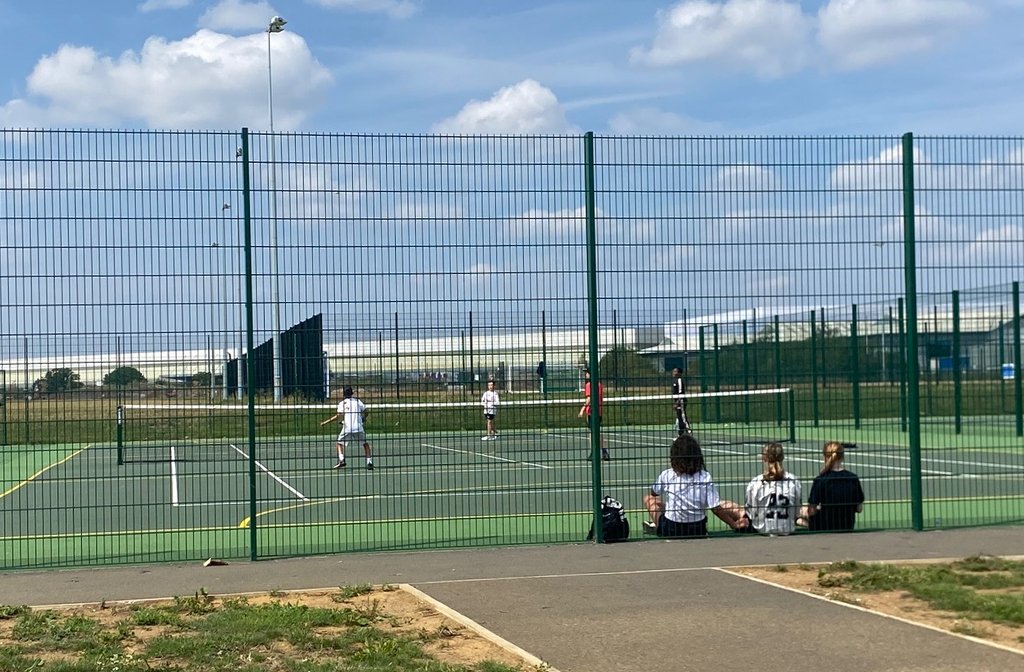 Young Bedfordians taking part in tennis lessons as part of summer holiday activities in Wixams Image supplied by empr
