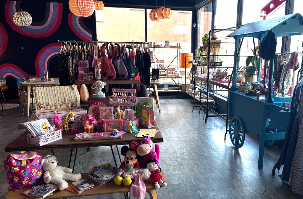 The Bedford & Co area at The Arc in Bedford. The shop stocks local independent businesses.