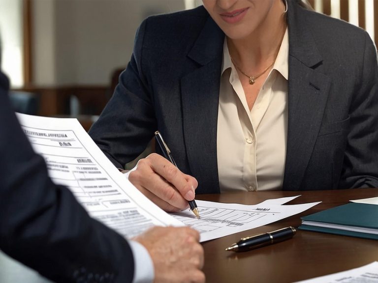 A business meeting working on a contract. Image Pixabay