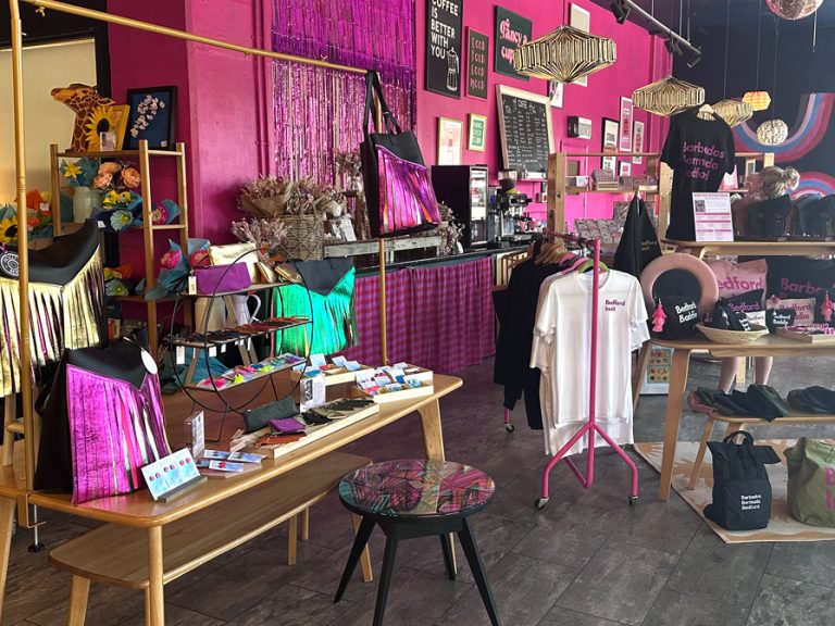 The Bedford & Co area at The Arc in Bedford. The shop stocks local independent businesses.