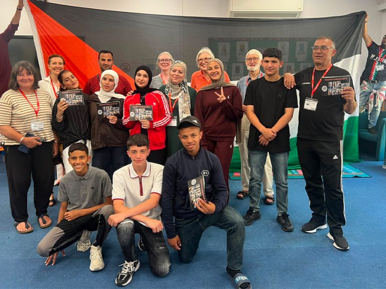 Camden Abu Dis Friendship Association with St Thomas More students at a Culture and Diversity Day. Image: QPCO.