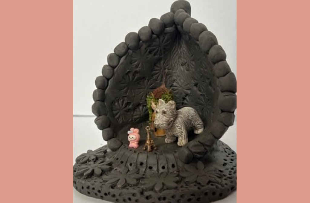 Clay keepsake holder by Anne Marie Abbate