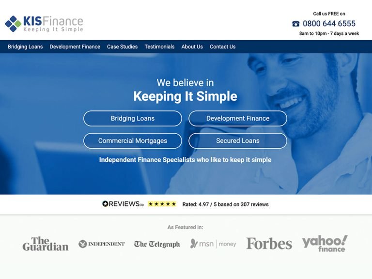 KIS Finance website Image KIS Finance
