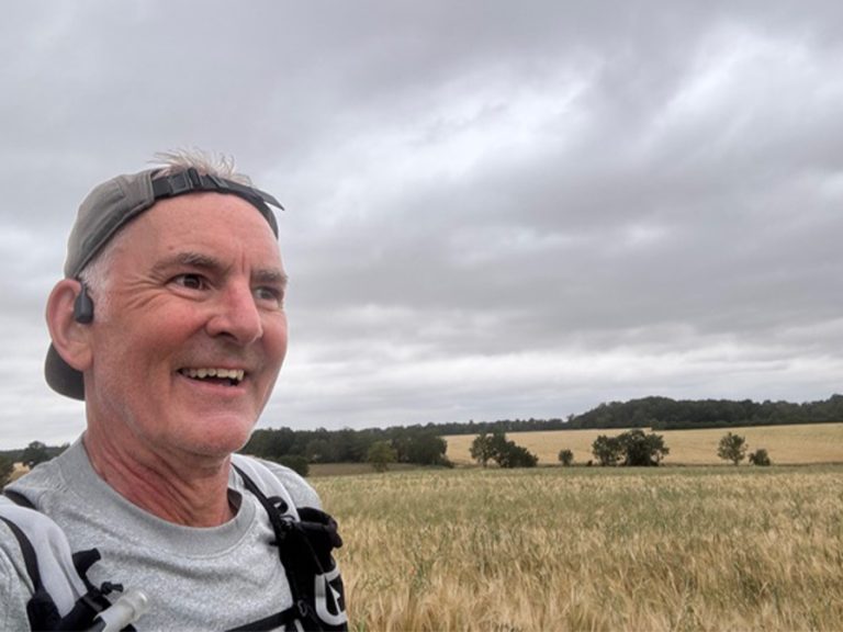 Paul Lockyer training for his 100 mile Bedfordshire run for local disability charity Embrace. Image: Paul Lockyer