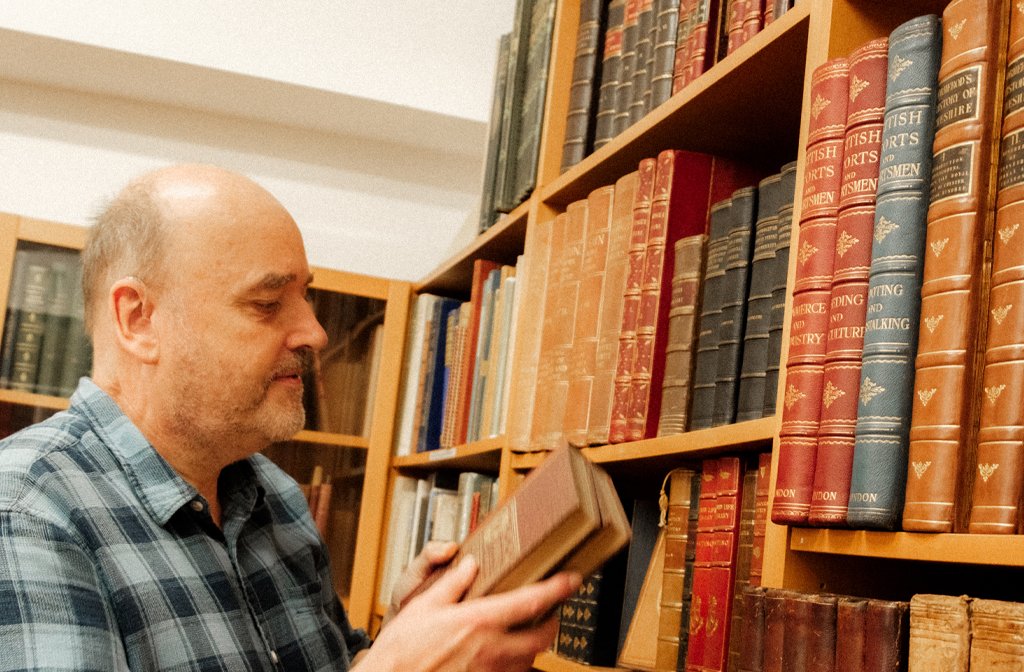 Owner Peter Budek at Eagle Bookshop on St Peter's Street in Bedford. Image Cameron Scrimgeour